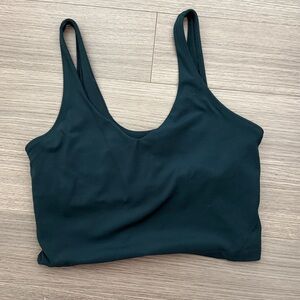 Lululemon Athletica Aqua Sleeveless Crop Top